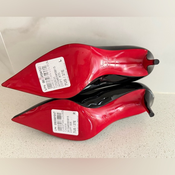 Christian Louboutin Miss Z 60MM Patent Leather Pumps EU 37 US 7 - Picture 9 of 10